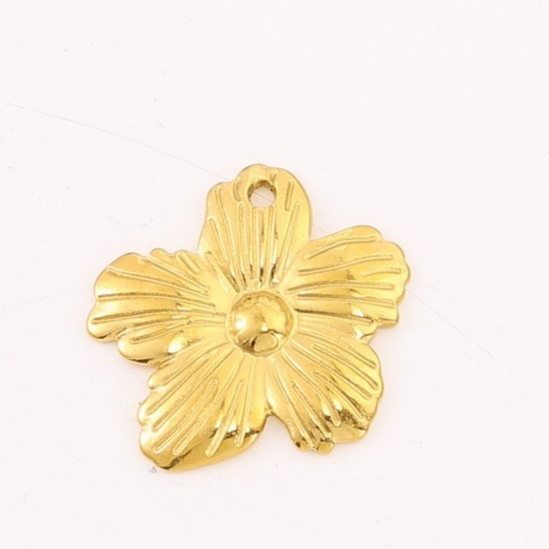 5pcs Elegant Irregular Flower Melon Seed Buckle Pendant Set